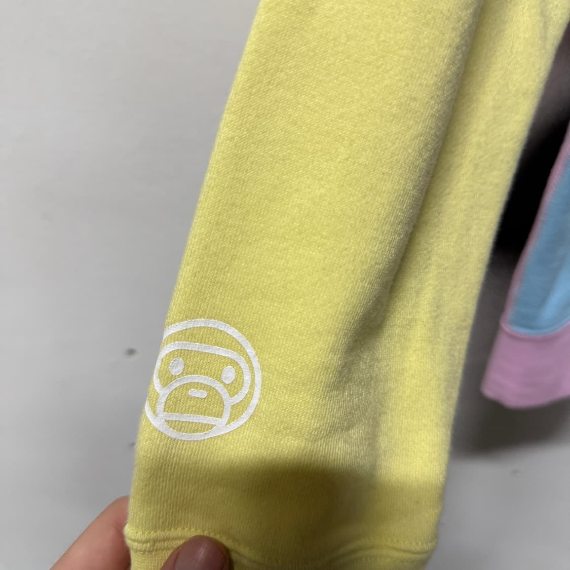 정품 베이프 우먼스 베이비 마일로 더블 샤크 풀 집업 후디 상품이미지5