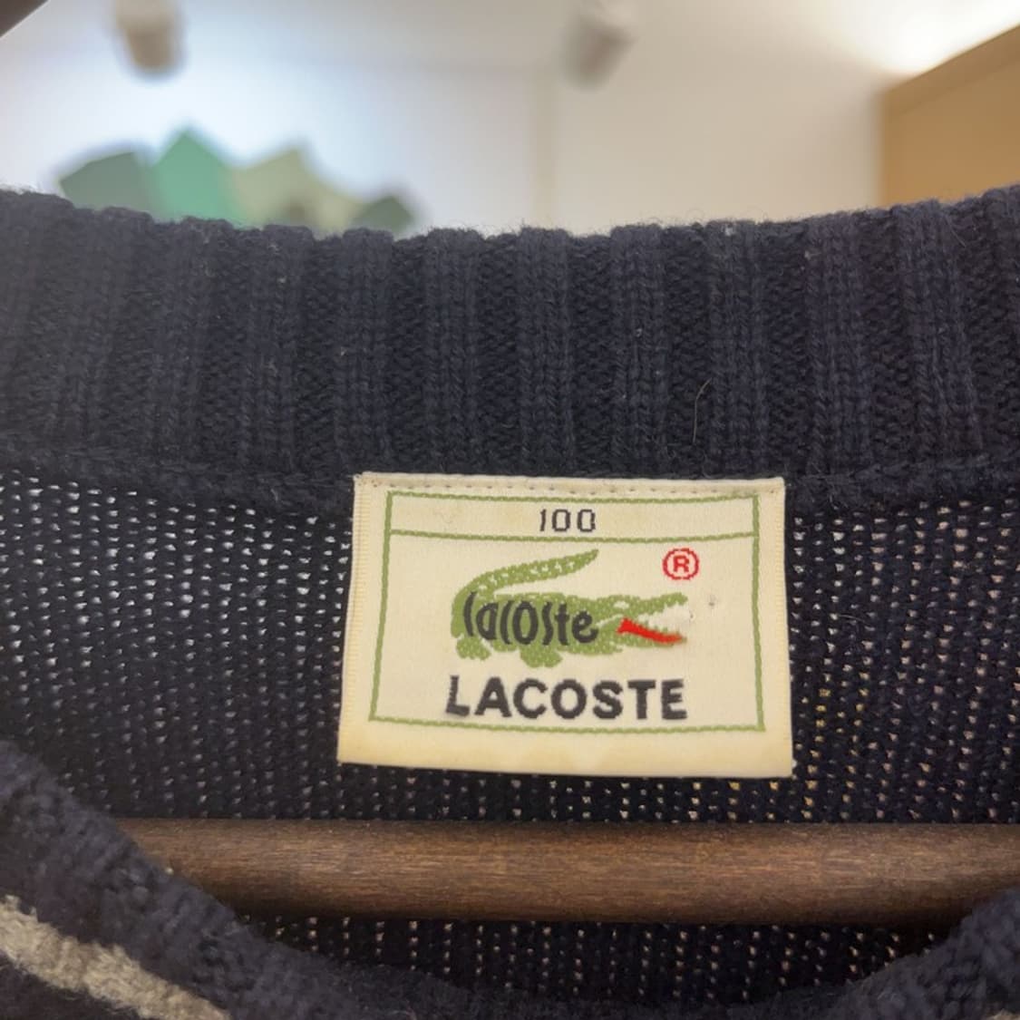 라코스테 올드스쿨 레트로 꽈배기 케이블 니트 100 C09392 상품이미지5
