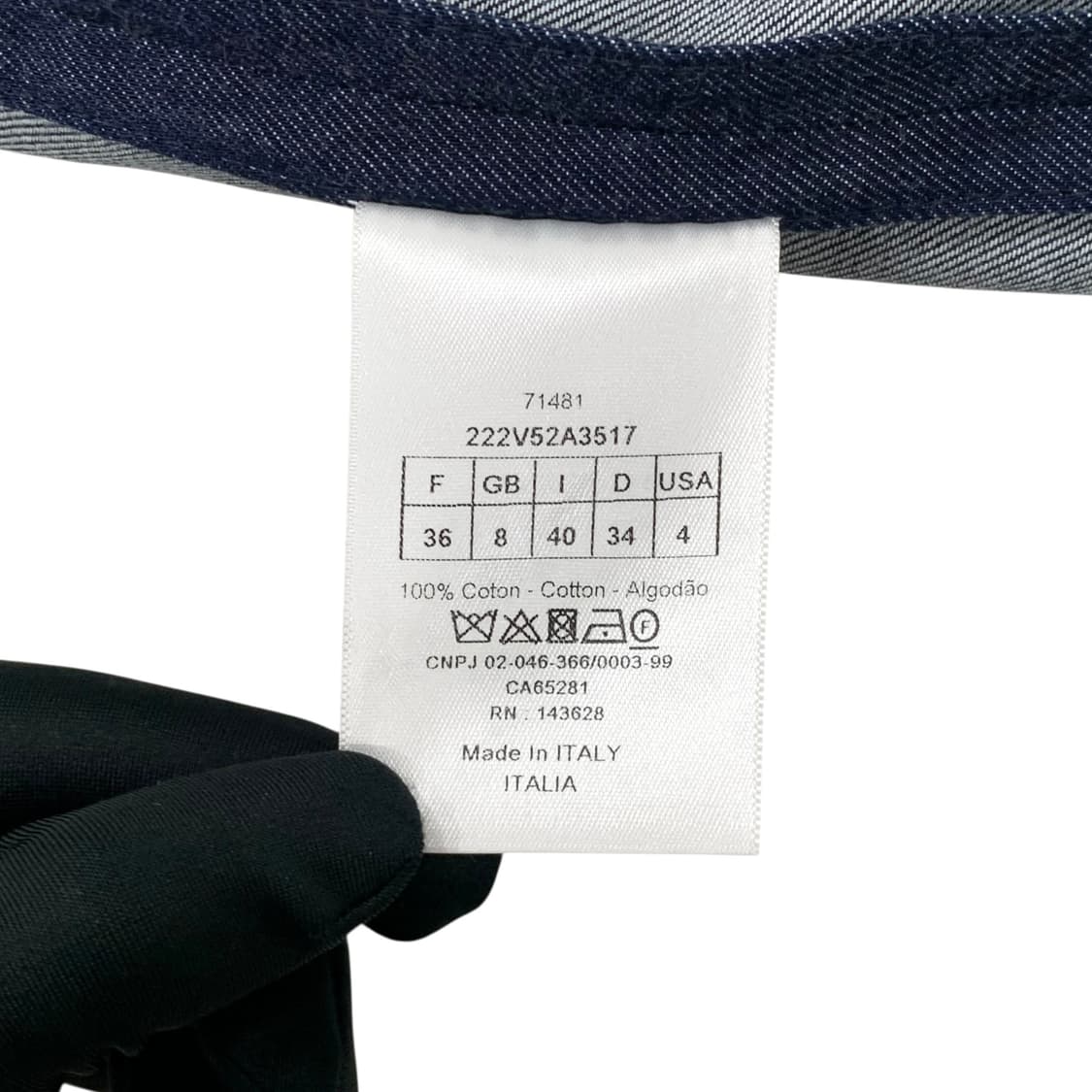 크리스찬 디올 쿠튀르 데님 벨트 반팔 셔츠 자켓 상품이미지9