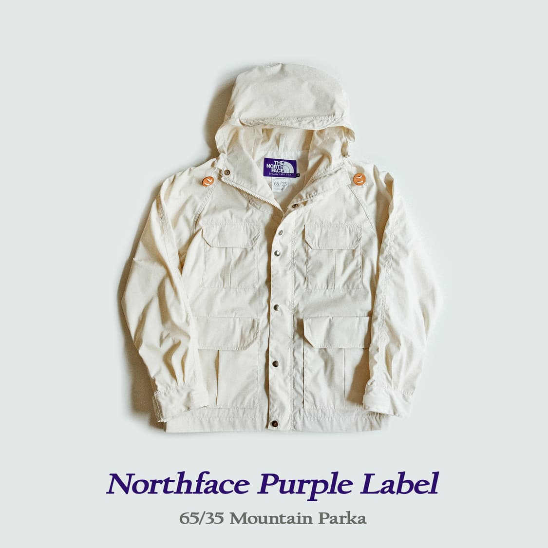 노스페이스퍼플라벨 65/35 마운틴파카 에크루 M사이즈 상품이미지1
