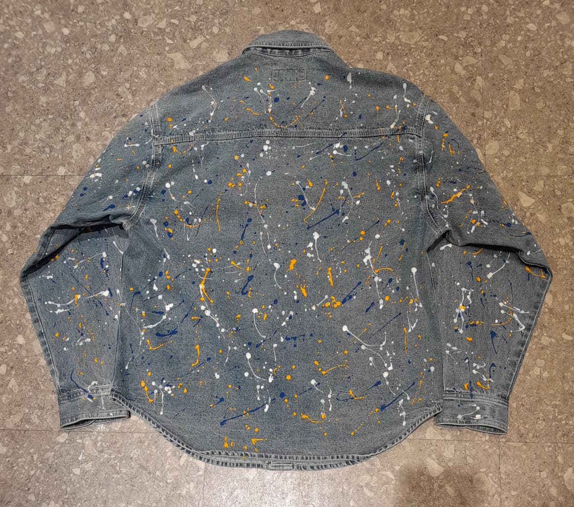 💥디스이즈네버댓 데님 페인팅 셔츠자켓 (M)   상품이미지2