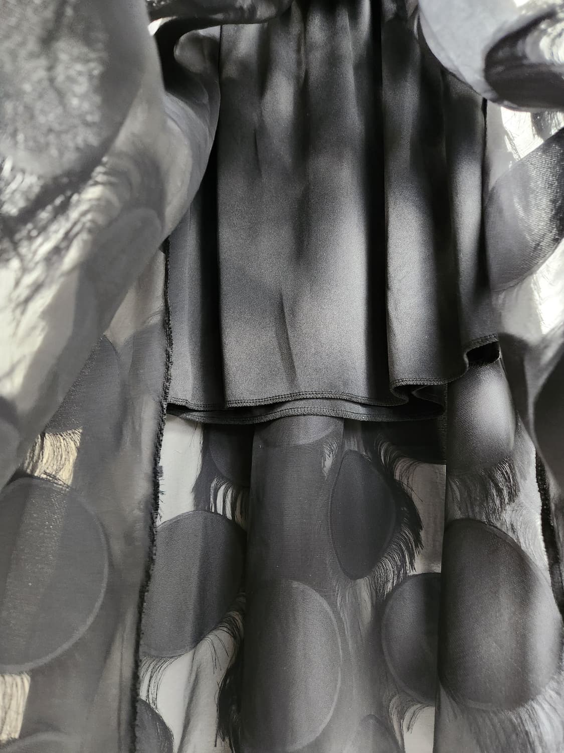 도트 수술 롱 스커트 상품이미지10