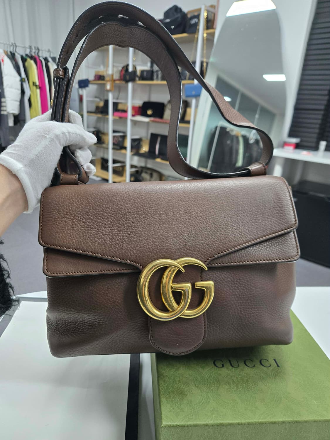 [50%세일] 구찌 마몬트 브라운 숄더백 상품이미지1