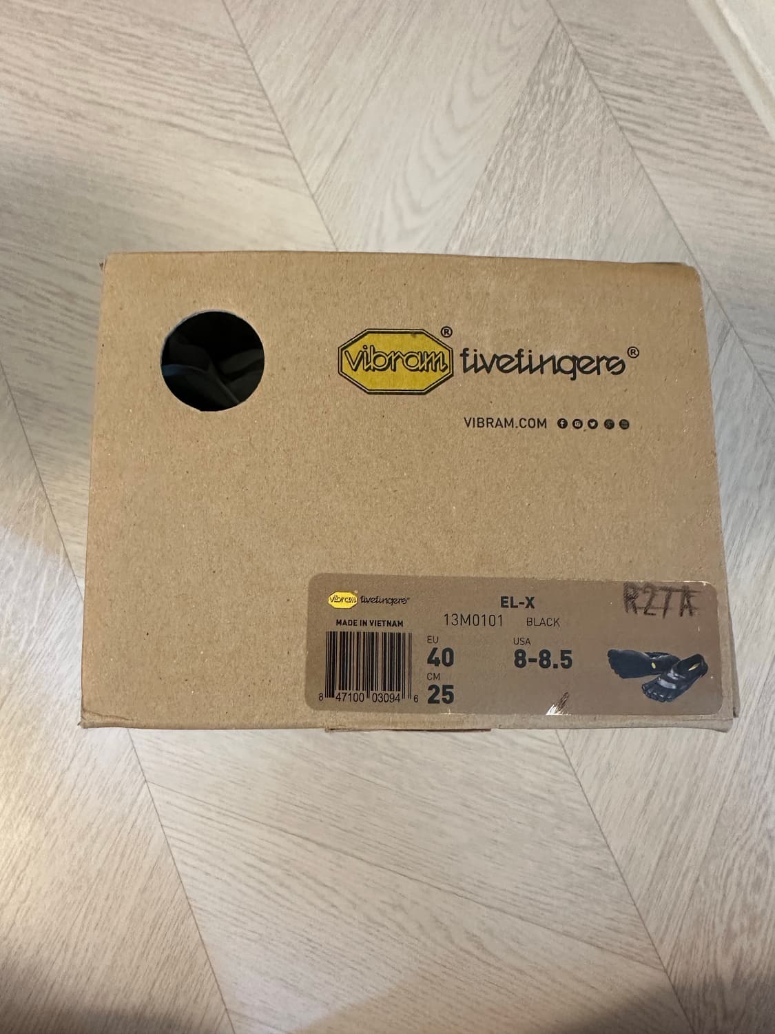 비브람 파이브핑거스 EL-X 블랙 250 새상품 상품이미지6