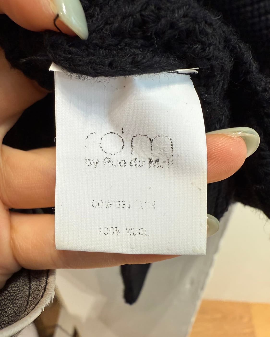 rdm 블랙 라운드 울 니트  상품이미지9