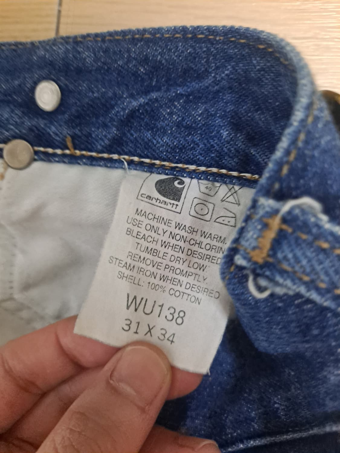칼하트 더블니 데님팬츠 상품이미지3
