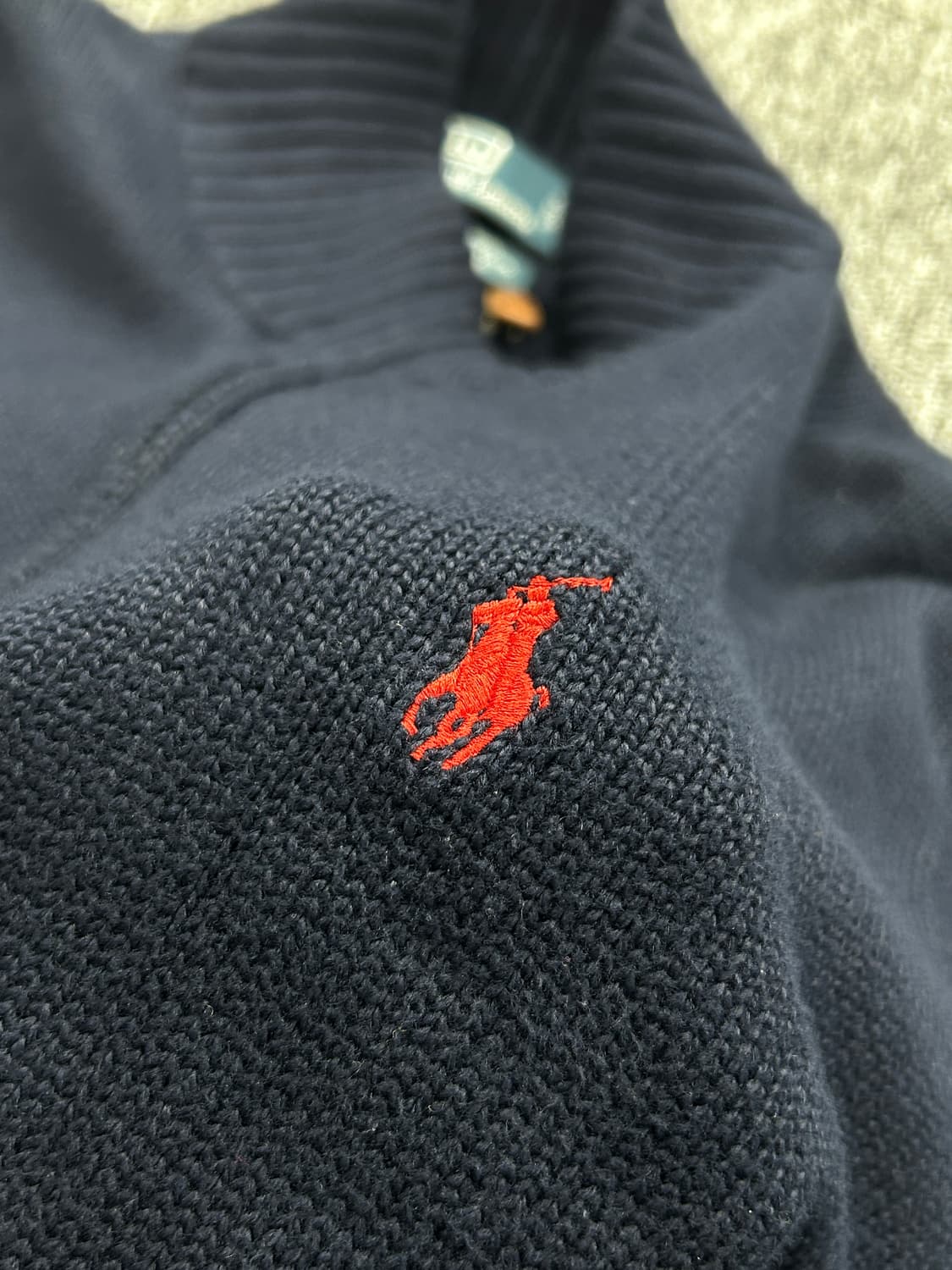 폴로 랄프로렌 네이비 하프집업 니트 S  상품이미지4