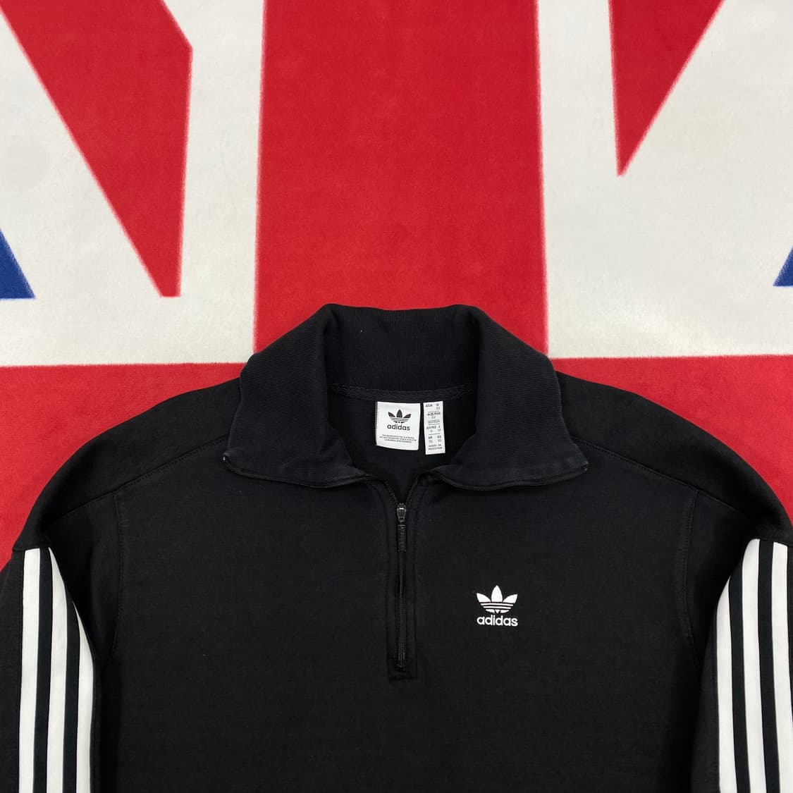 아디다스 반집업 맨투맨  XS 실측 S 상품이미지3