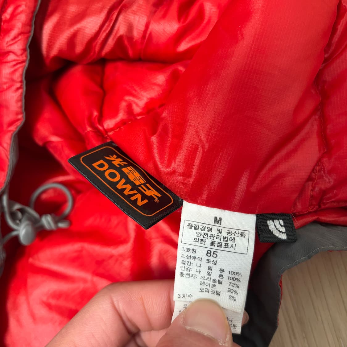 (W)노스페이스 써밋 아콘카구아 체리레드 다운패딩 상품이미지4