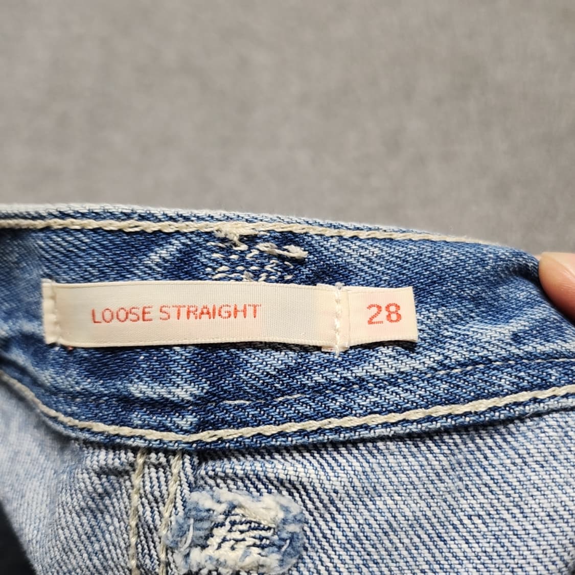 [34] 리바이스 연청 루즈핏 레드탭 청바지 상품이미지4
