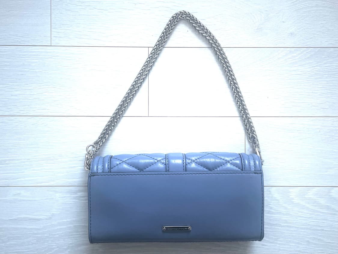 빈티지 레베카 밍코프 블루 체인 숄더백 woc&cross 상품이미지2