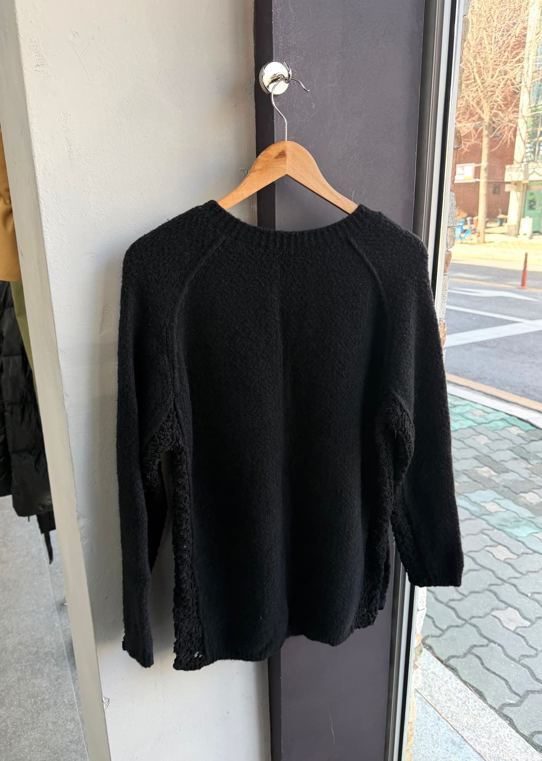 랑방 컬렉션 앙고라 블렌딩 블랙 니트 스웨터 상품이미지6