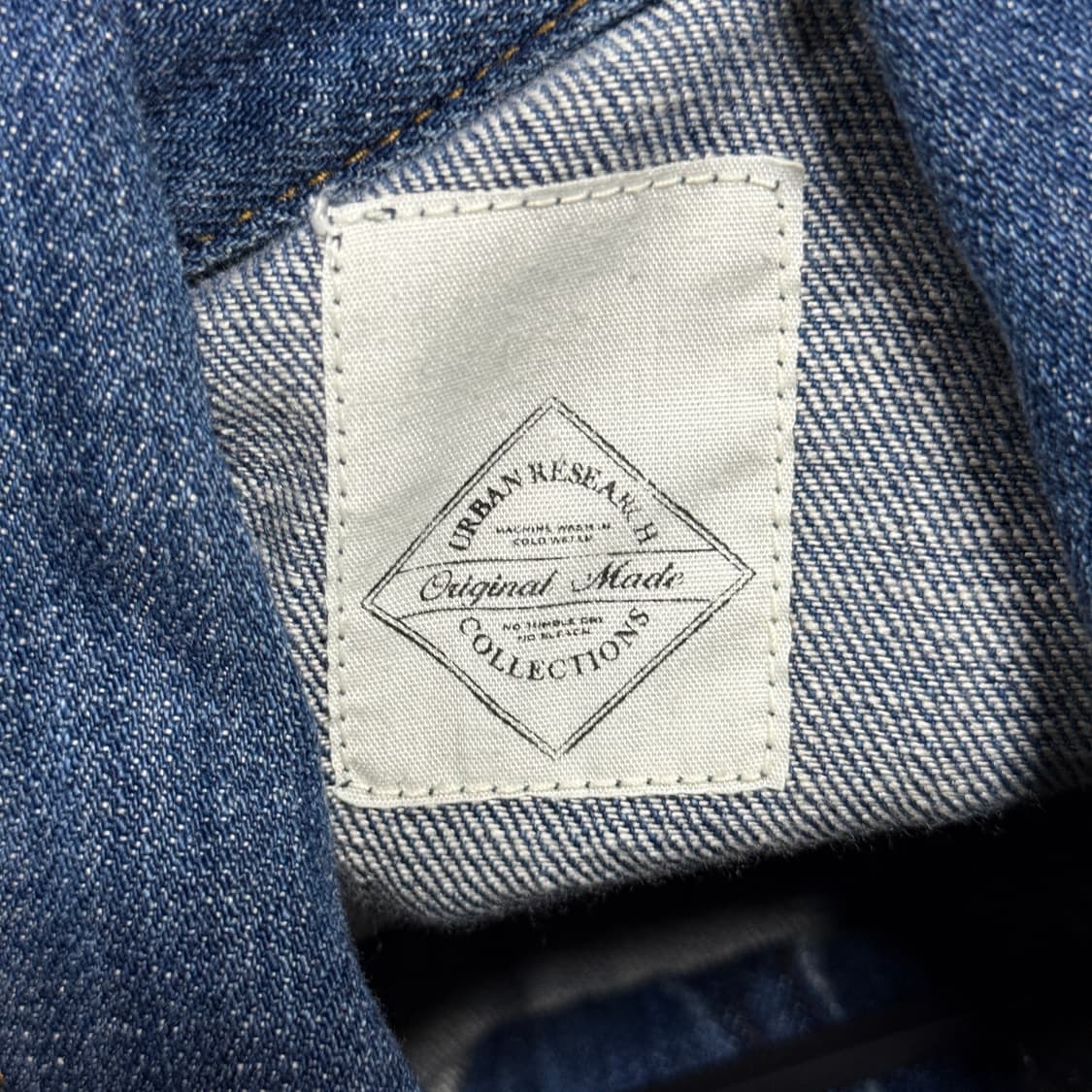 어반리서치 컬렉션 오리지널 스티치 크롭 데님 자켓 상품이미지5