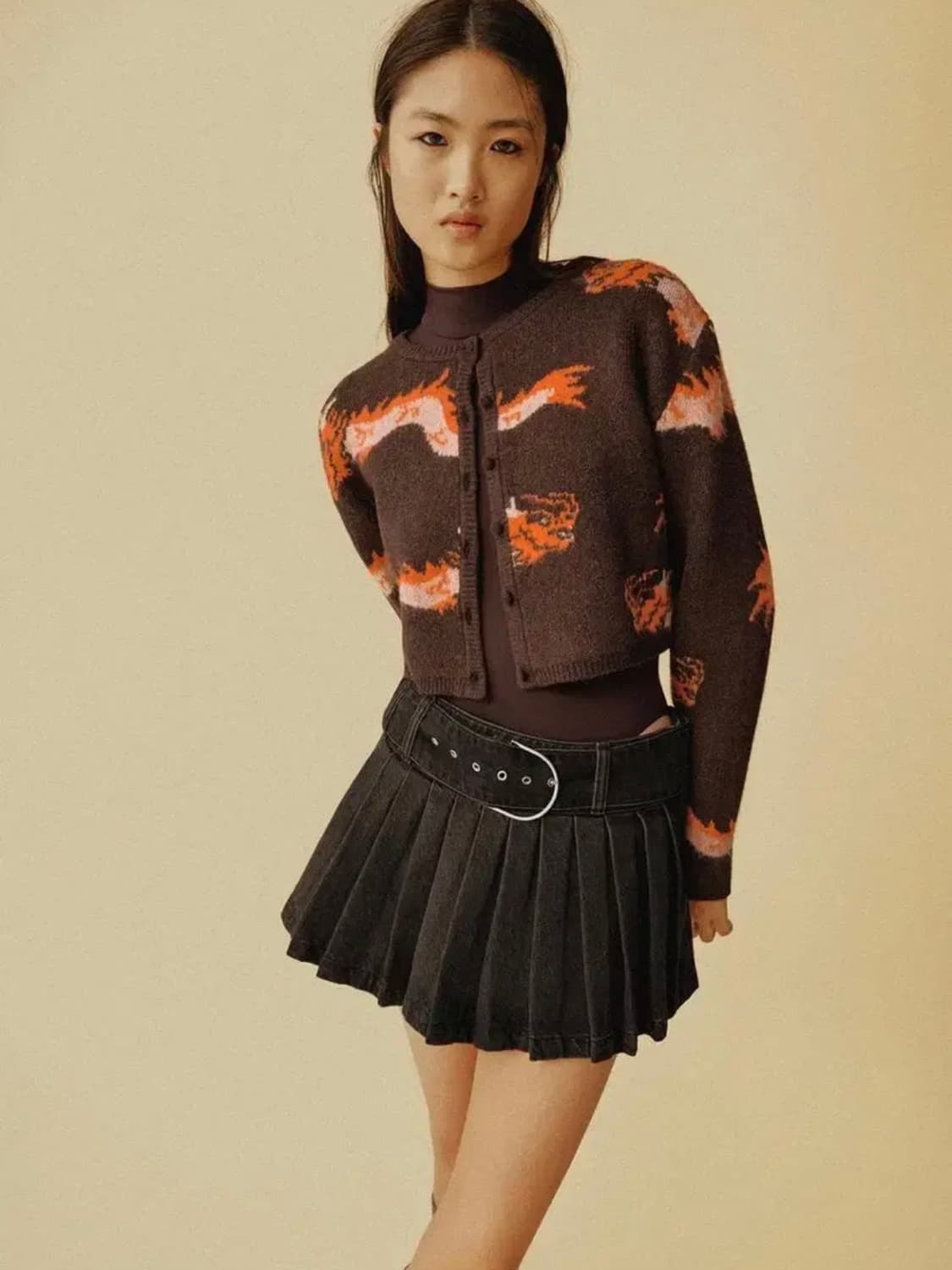 Zara 버클 데님 스커트팬츠 상품이미지5
