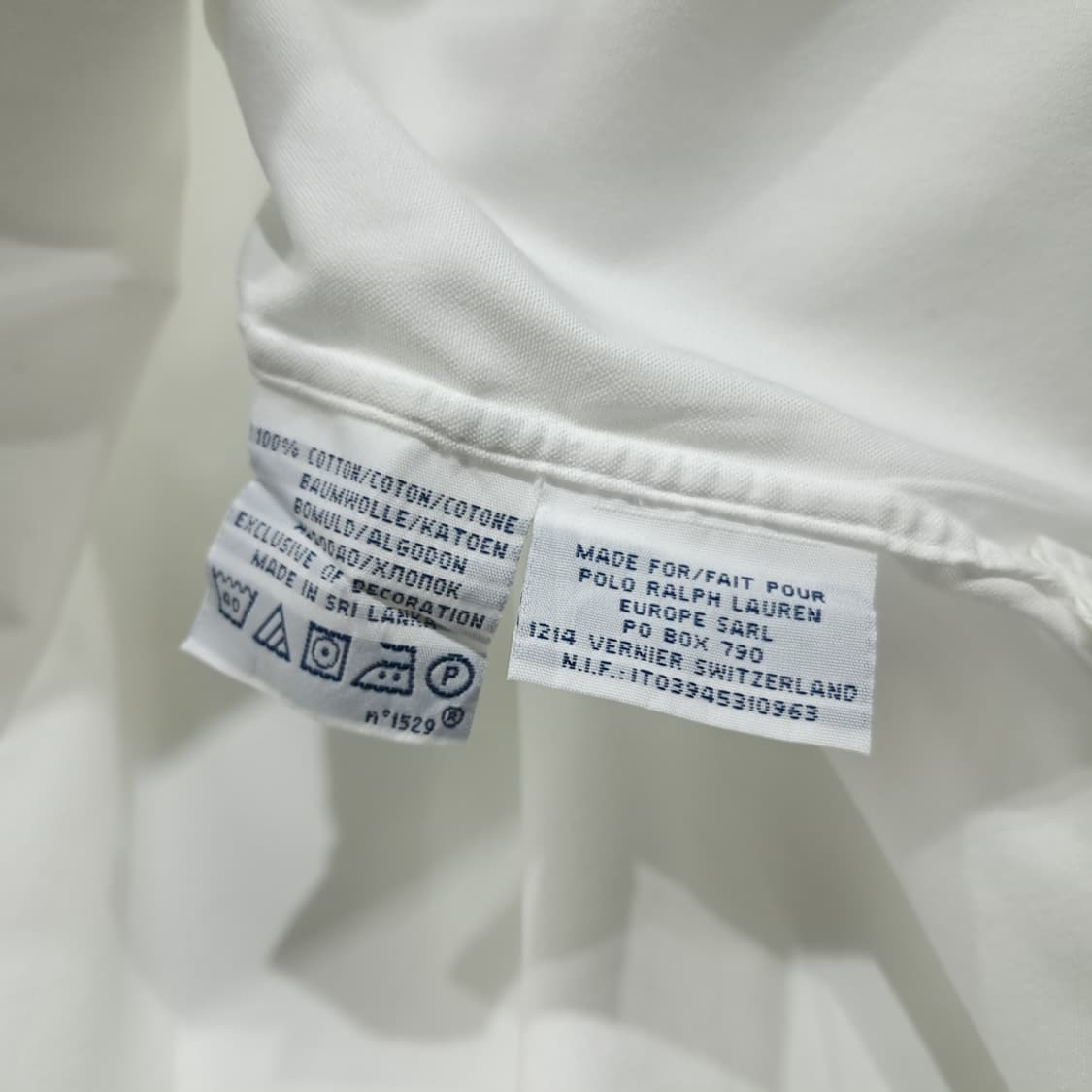 CL470 2XL 폴로 00s 코튼 핀포인트 화이트 셔츠 남방 상품이미지5