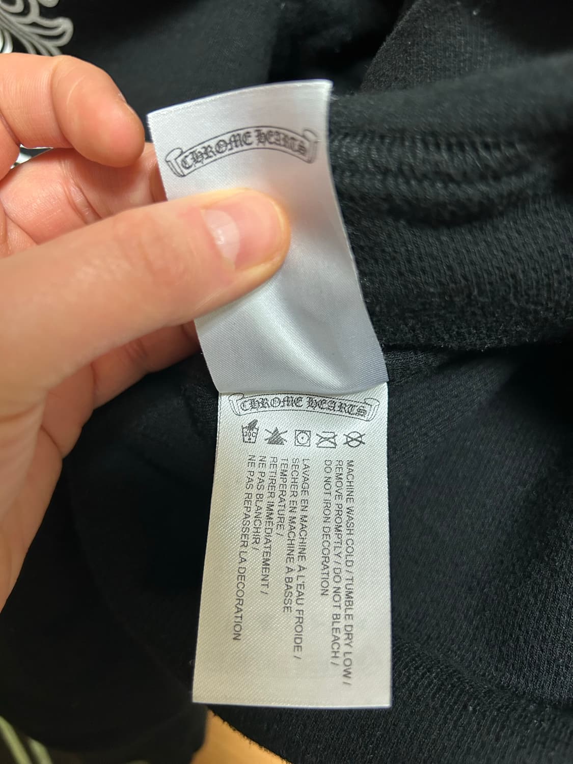 [L] 크롬하츠 홀스슈 플로랄 헤비웨이트 후드집업 상품이미지7