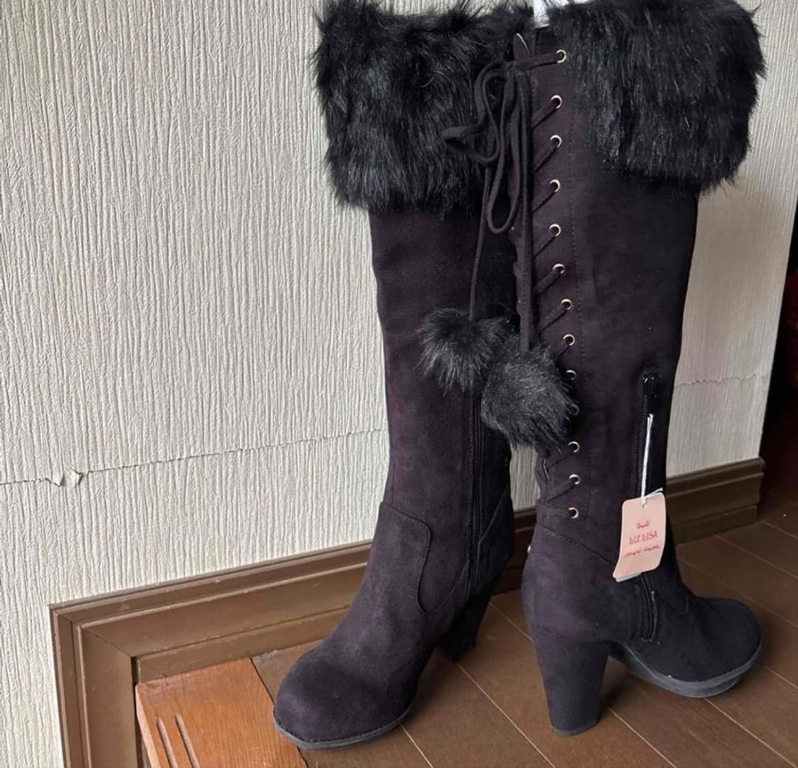 리즈리사 폼폼이 롱부츠 상품이미지1