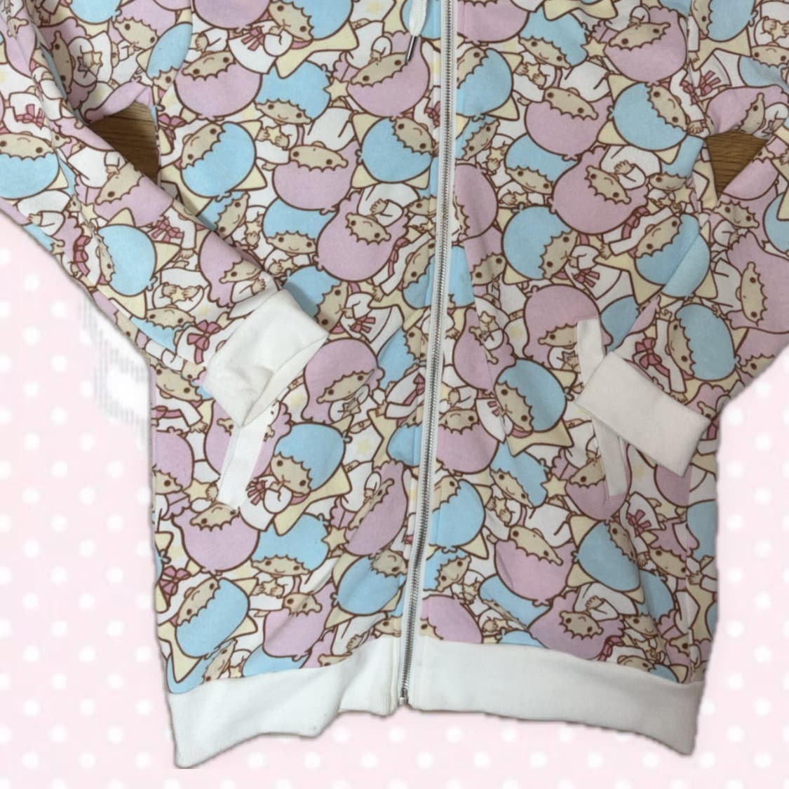 희귀매물 산리오 공식 리틀트윈스타 캐릭터 후드집업 상품이미지3