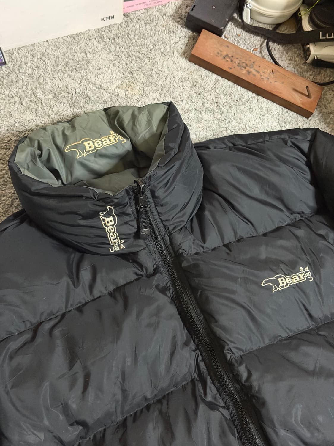 90s Bear USA 리버시블 덕 다운 패딩 상품이미지5