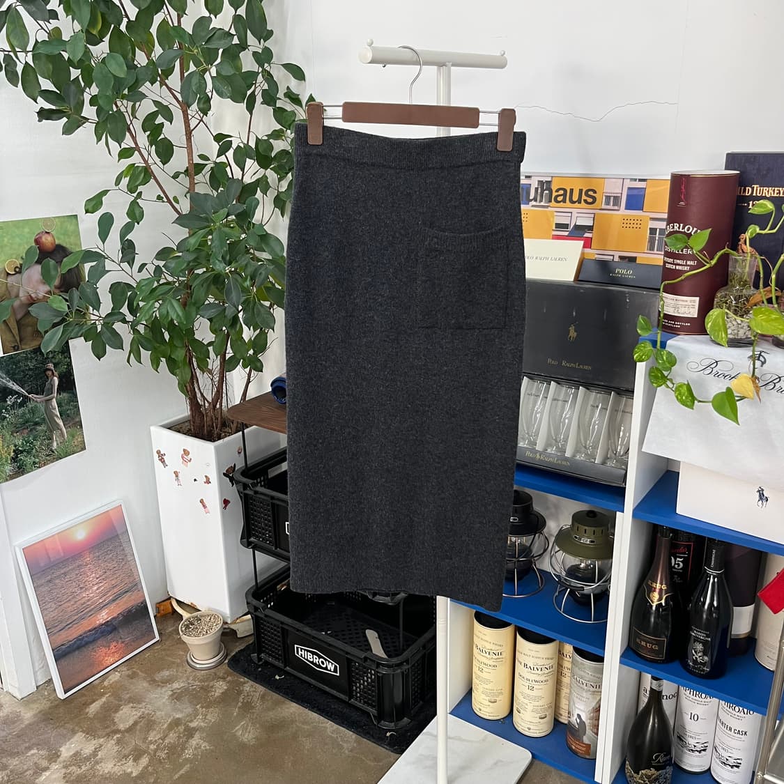 아떼바네사브르노 캐시미어 블렌드 스커트 F 상품이미지1