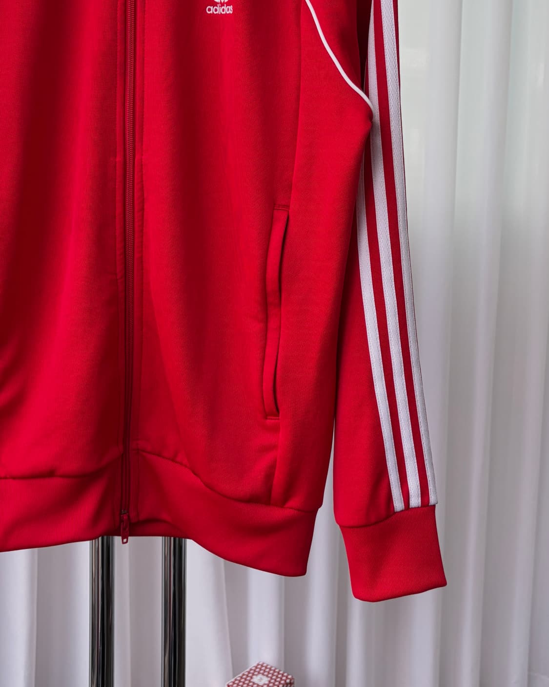 [XL]아디다스 트레포일 SST 레드 트랙탑 져지 상품이미지5