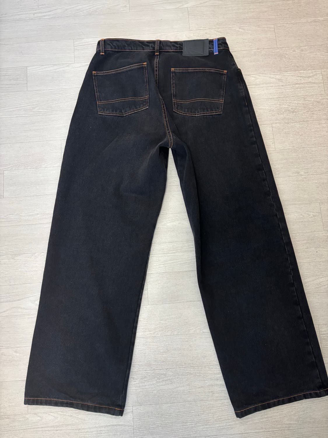 라스벳 데님 팬츠 블랙 상품이미지2