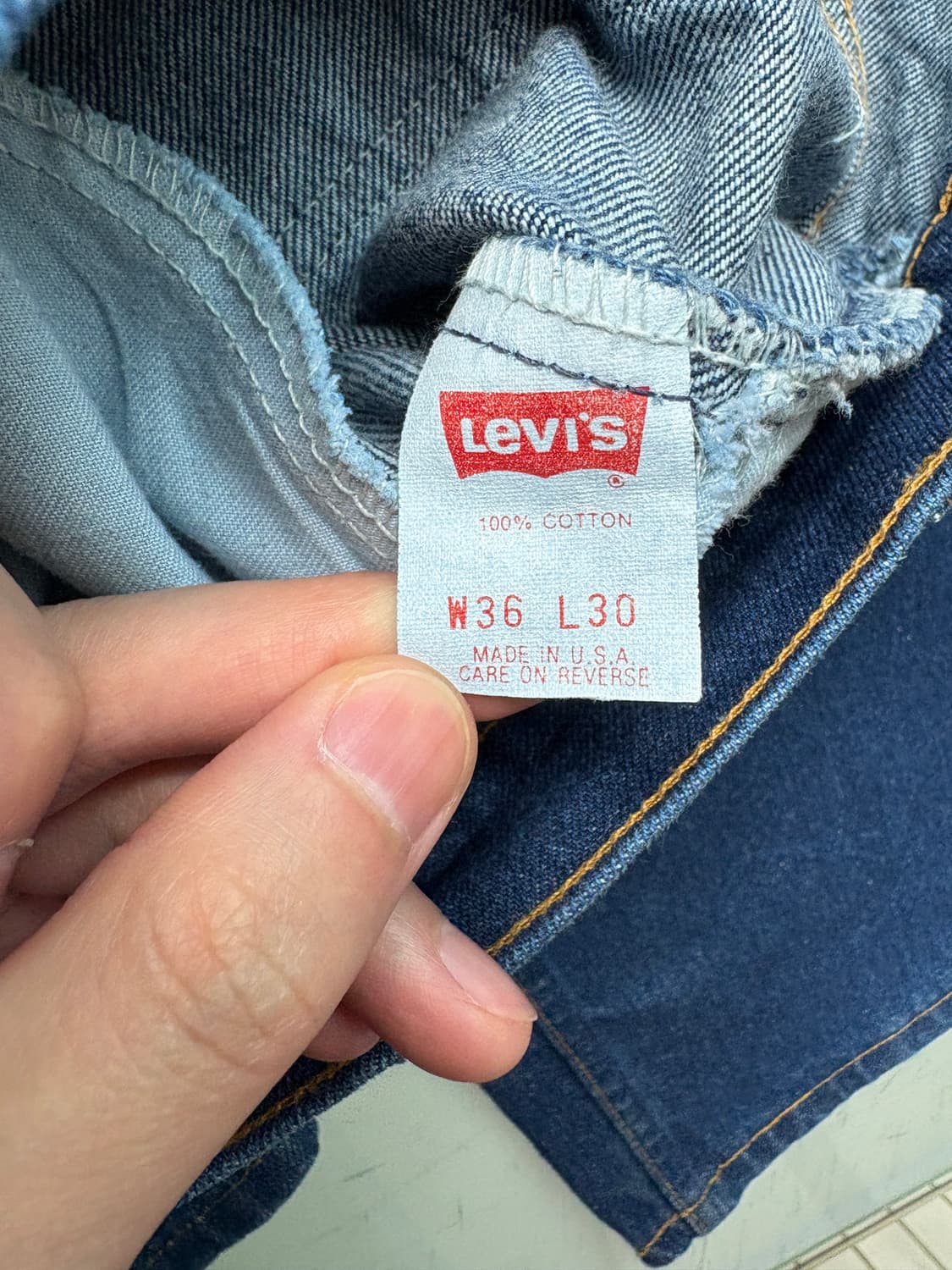 90s 리바이스 505 진청 made in usa 상품이미지6