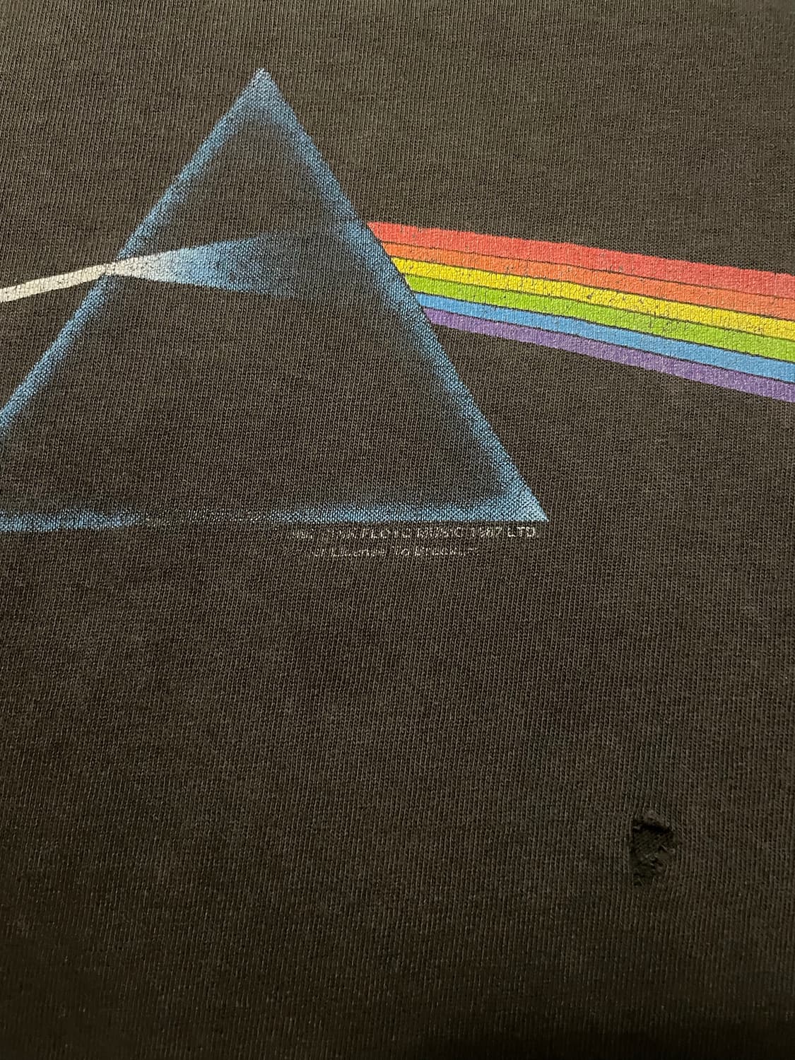 90s 핑크플로이드 프리즘 반팔 티셔츠 [XL] 상품이미지5