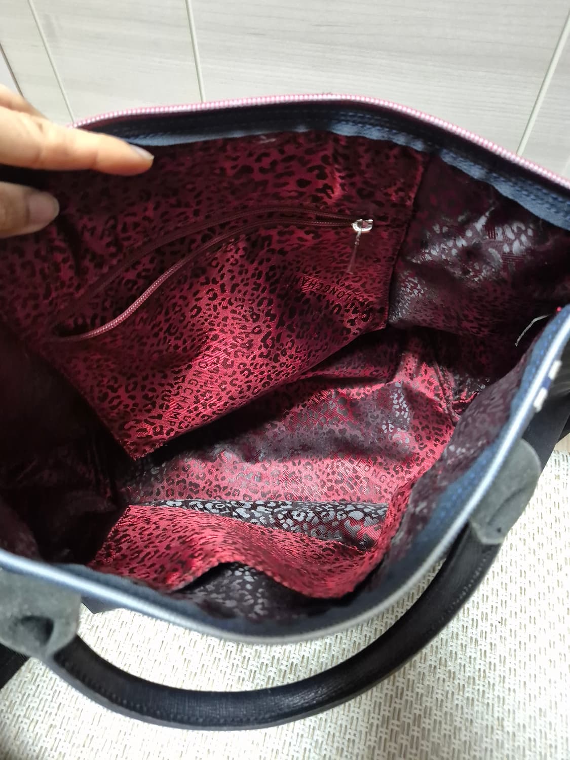 (정품) 롱샴 르플리아쥬 블랙 토트백  크로스백 상품이미지9