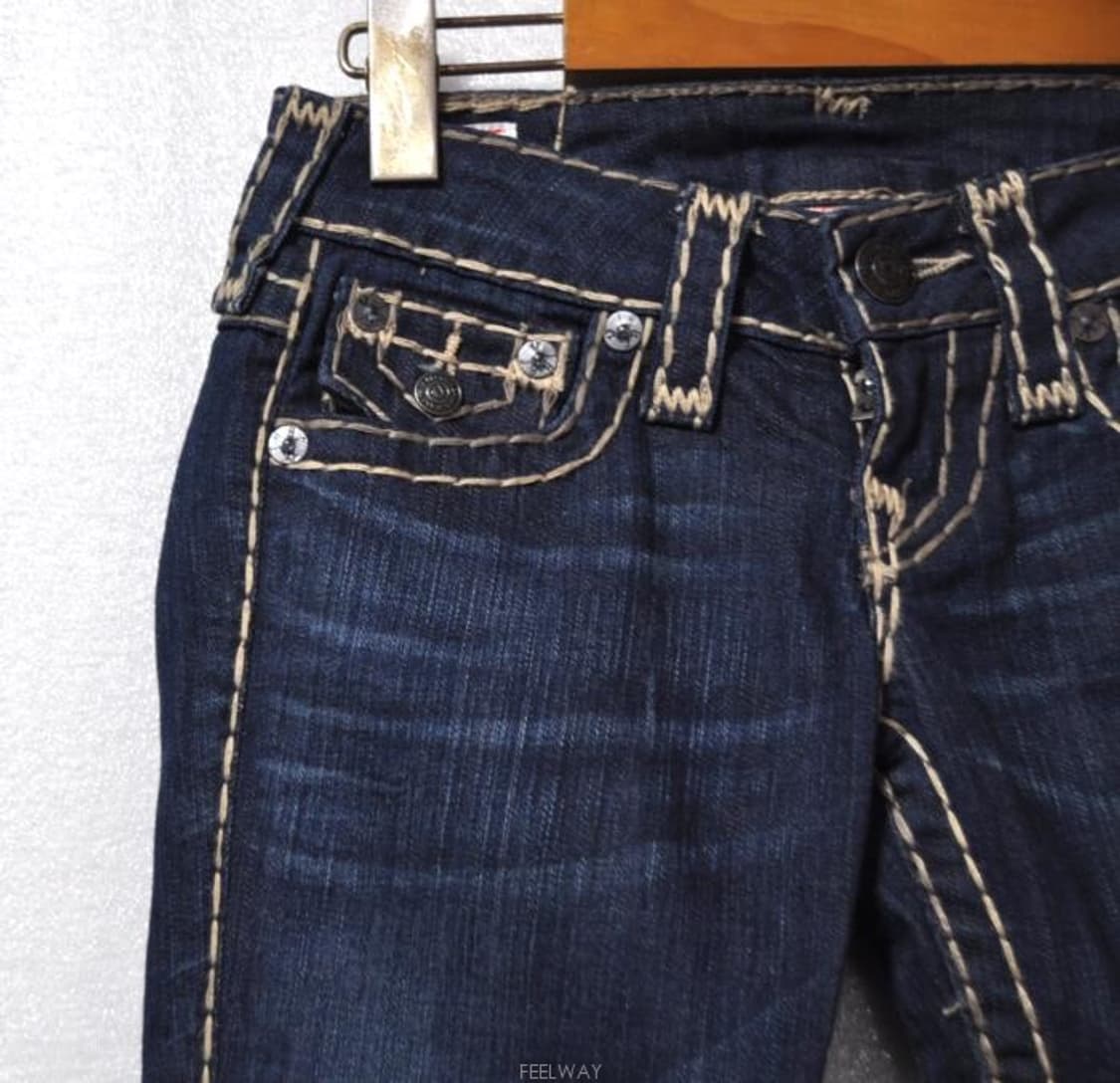 트루릴리젼/여성슬림스트레이트청바지(허리24)미사용품 상품이미지5