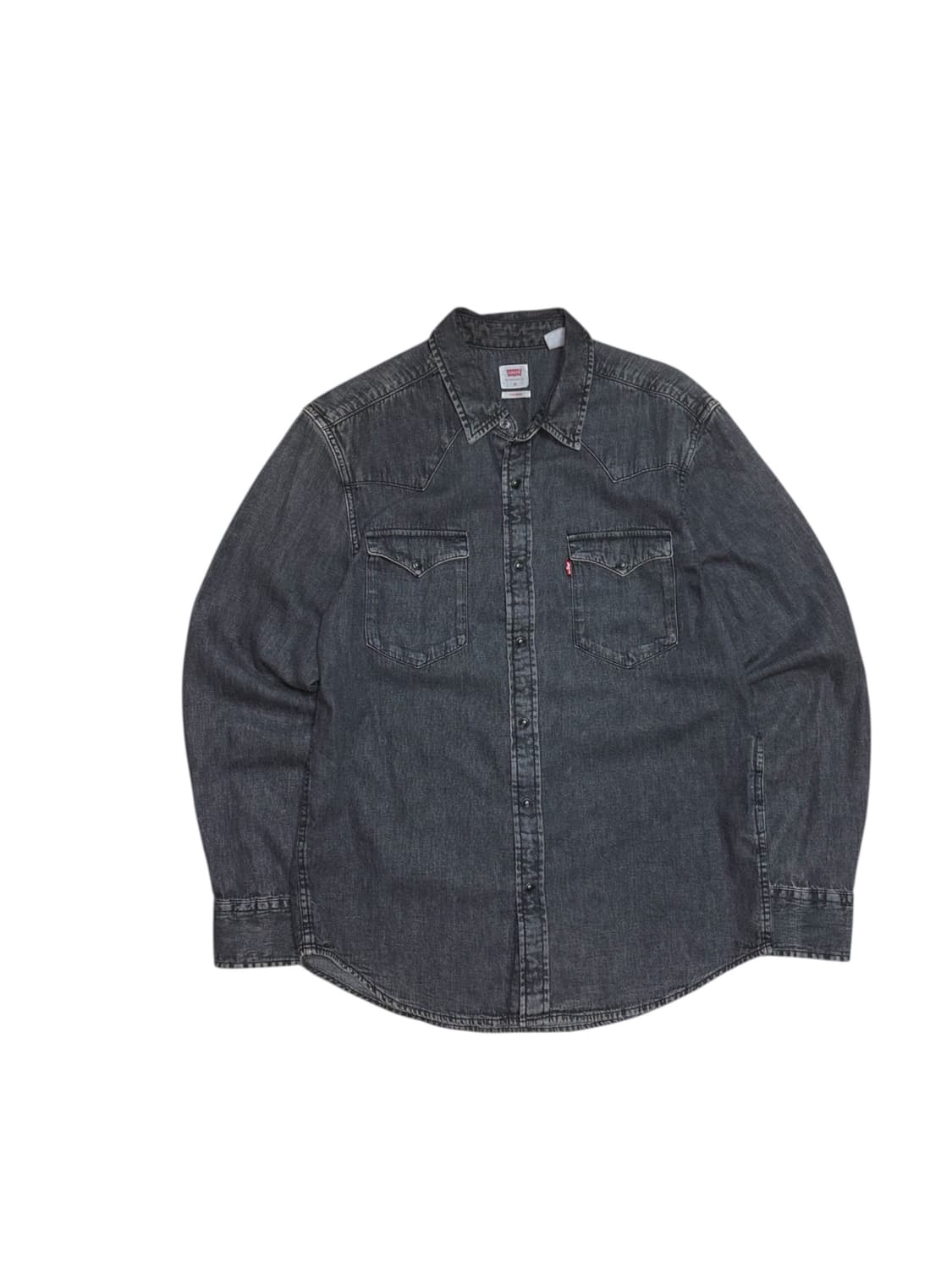 리바이스 흑청 웨스턴 데님 셔츠 상품이미지1