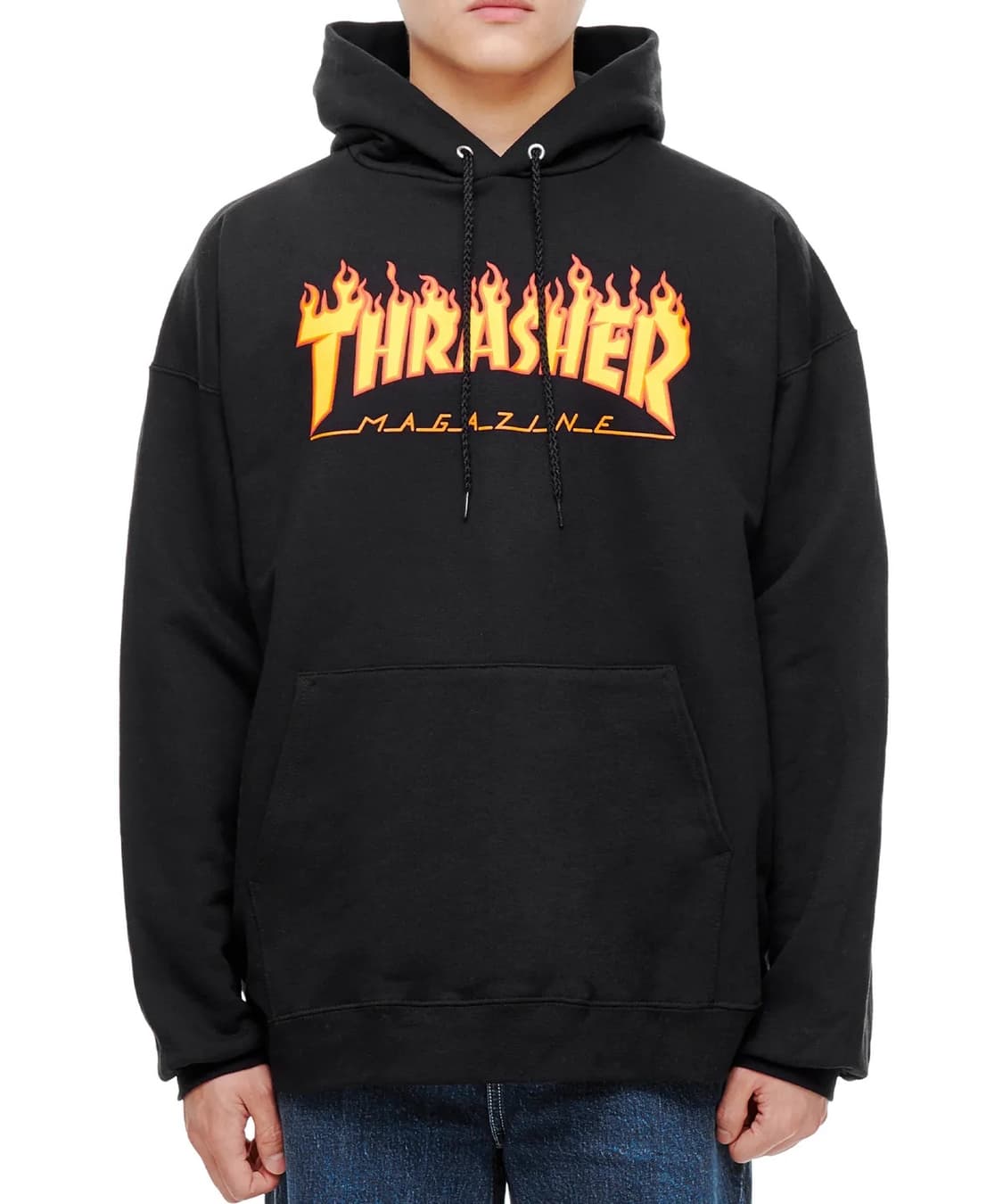 트레셔 플레임 후드티 블랙 L 상품이미지2