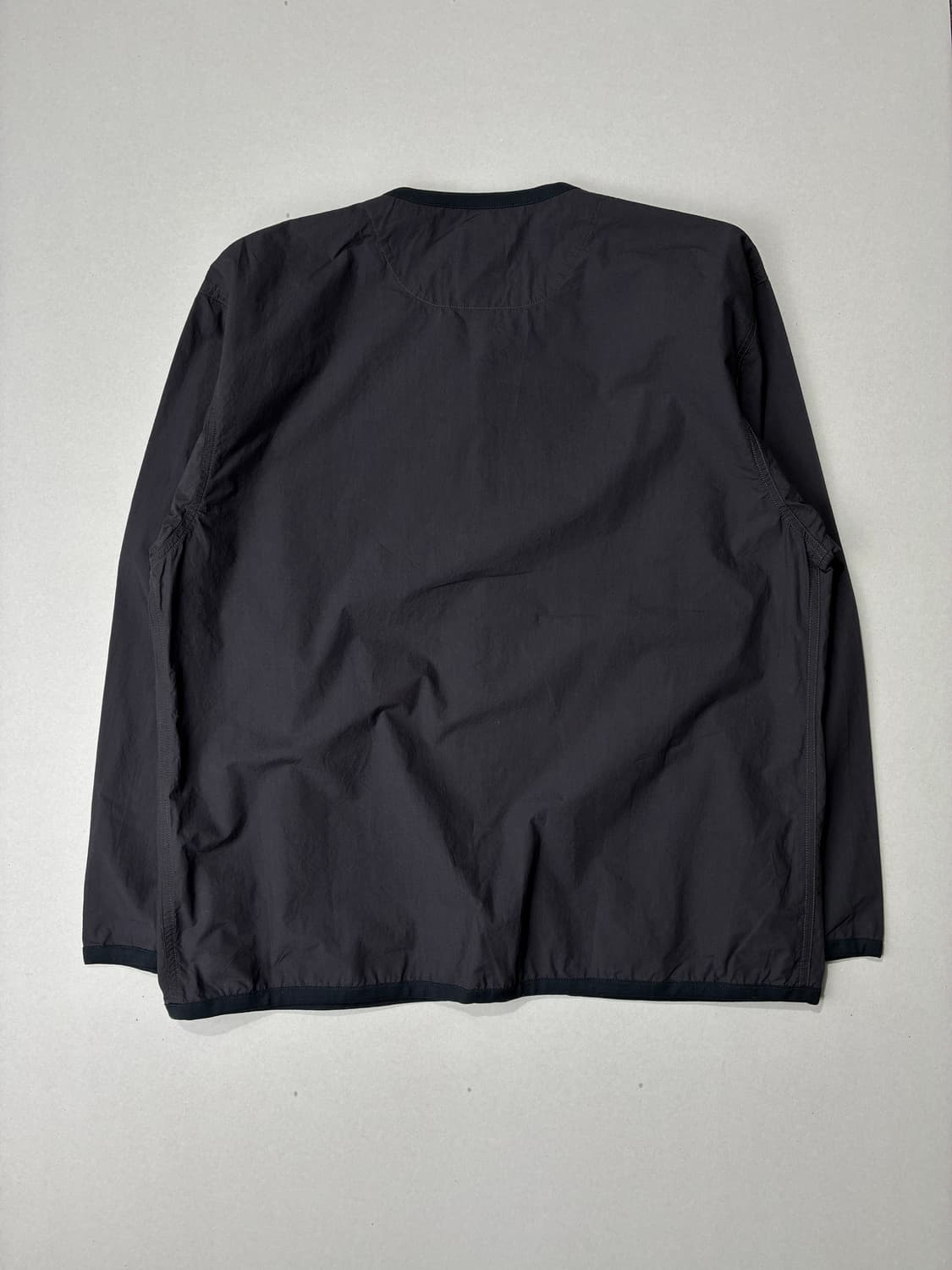 DANTON 단톤 브로드 클로스 코튼 셔츠 가디건 차콜컬러 44사이즈 상품이미지4