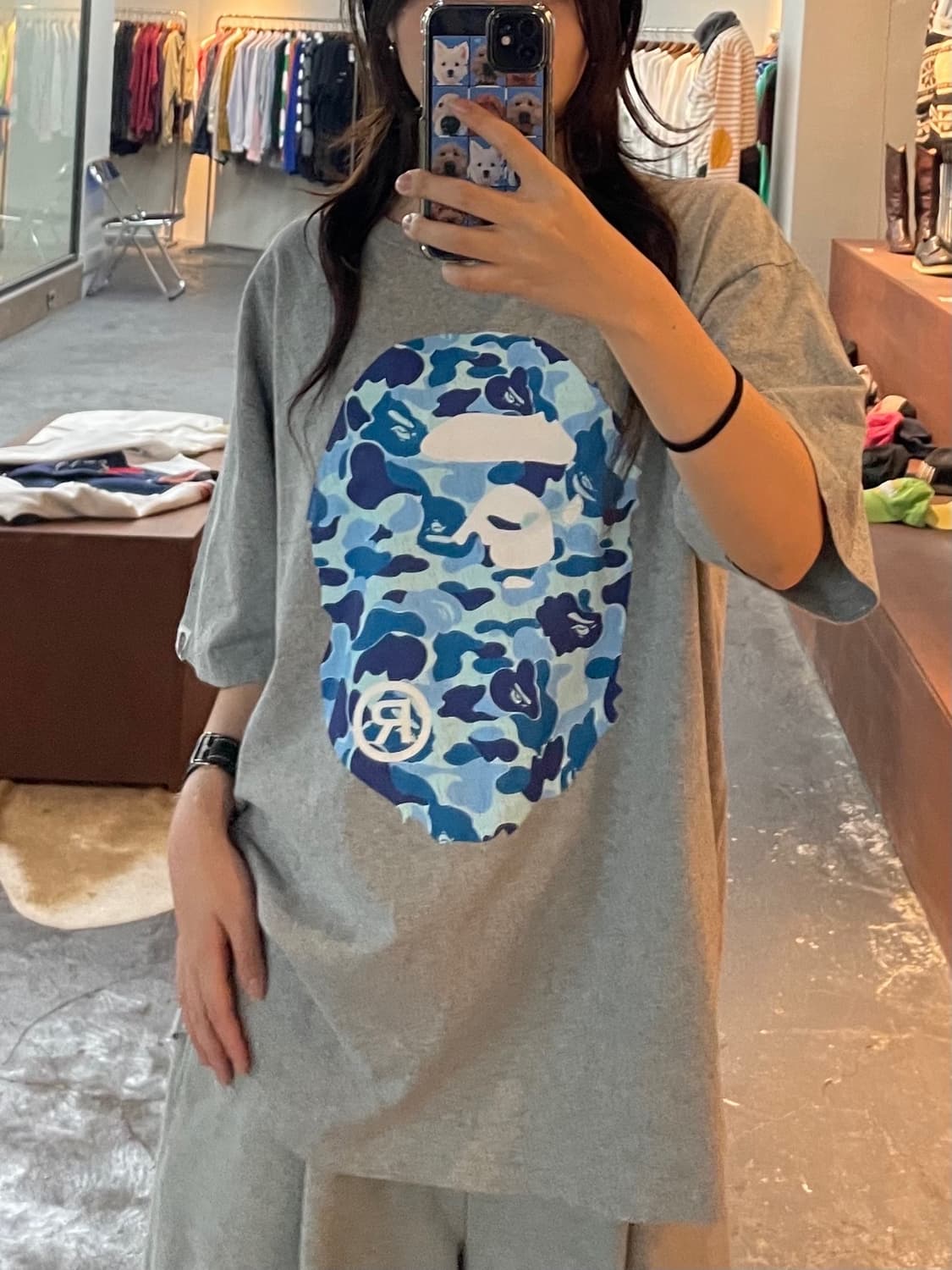 배이프 카모 빅 에이프 반팔 H202 상품이미지1