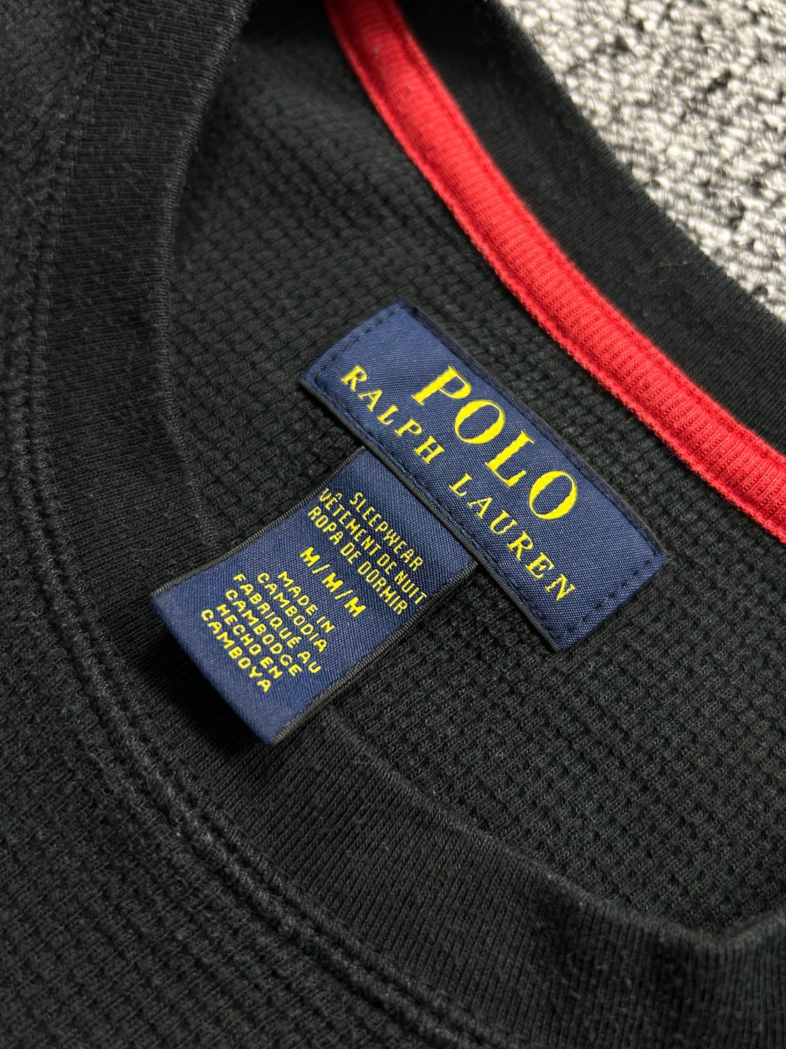 폴로 랄프로렌 레드포니 롱슬리브 와플티 M   상품이미지6