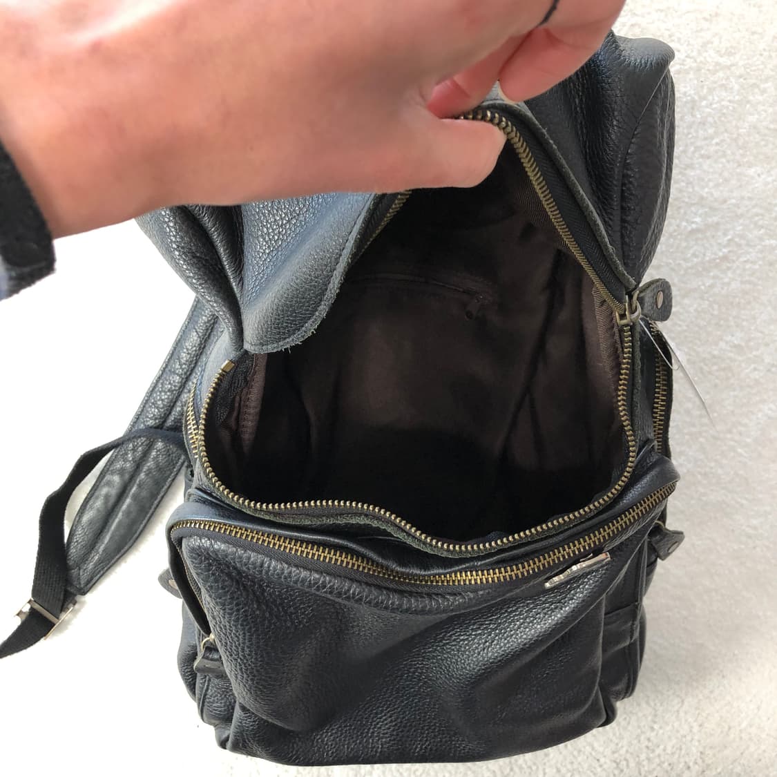 빈티지 리얼레더 백팩 상품이미지5