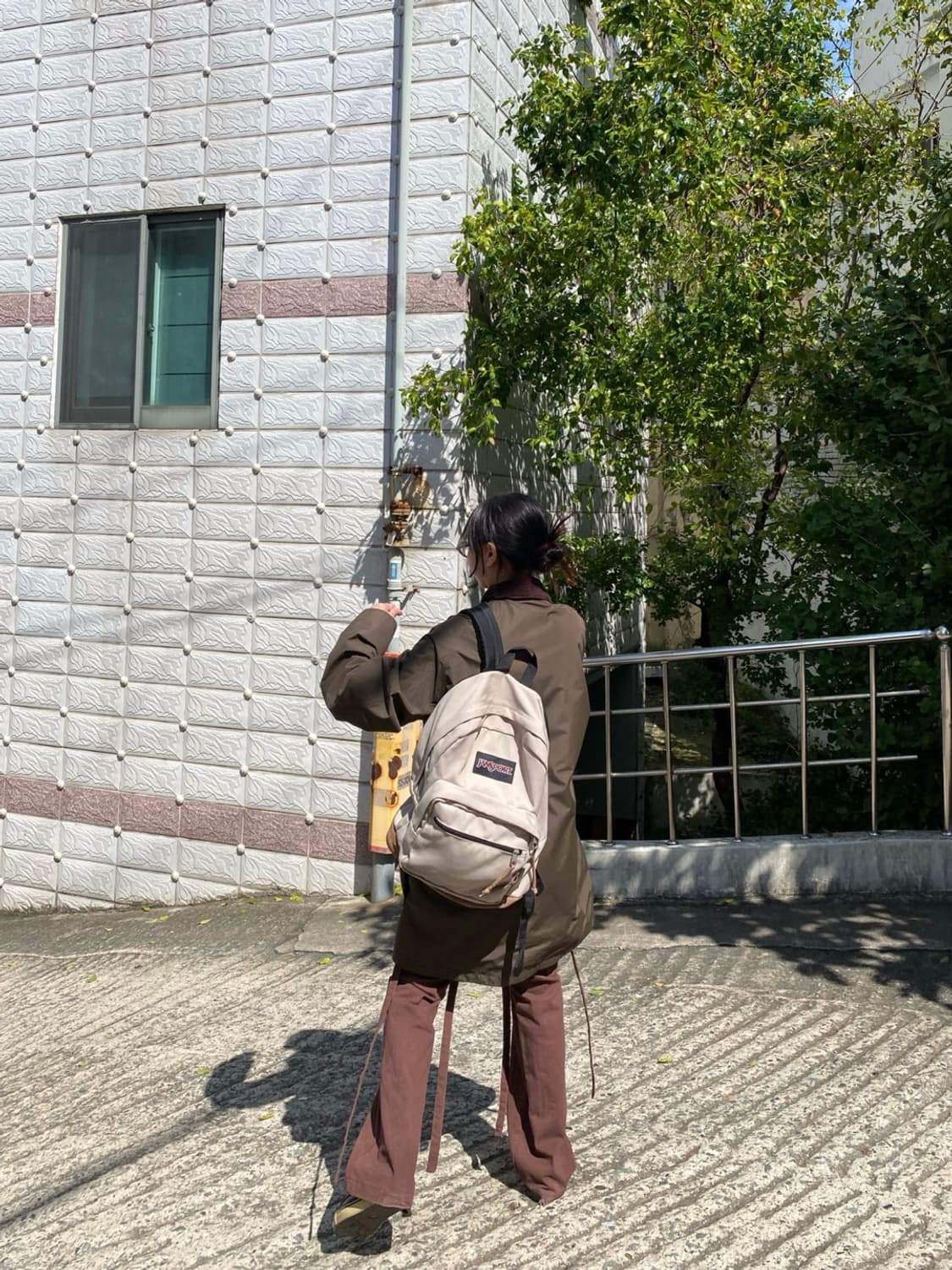[39*54] Jansport 잔스포츠 스웨이드 바텀 백팩 상품이미지10