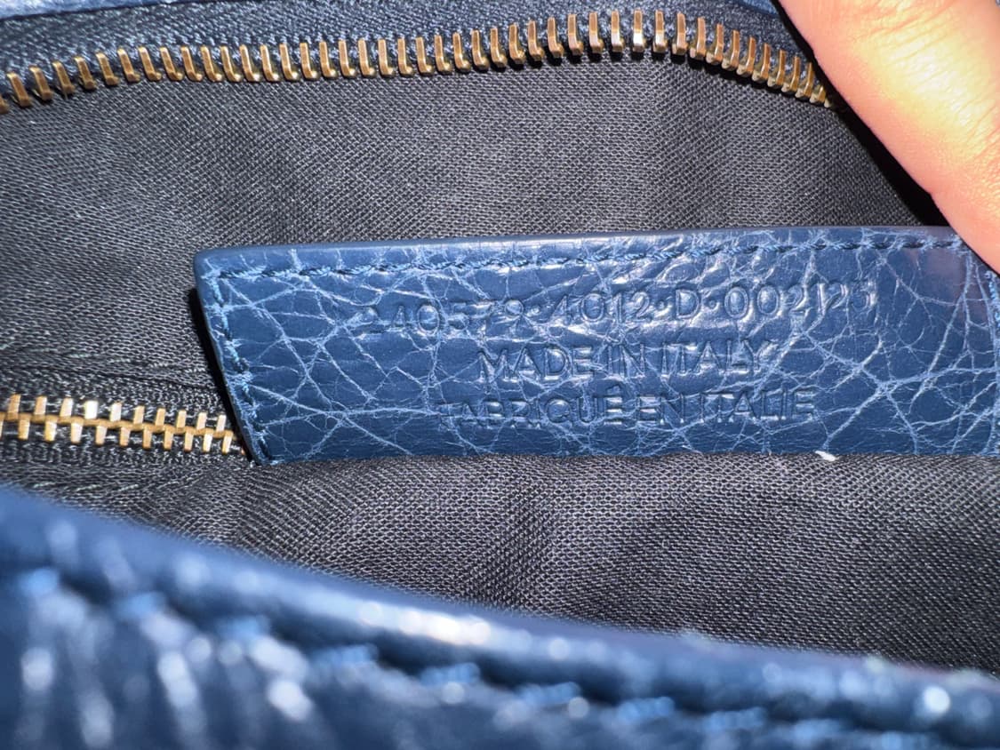 정품 발렌시아가 시티백모터백M 네이비 상품이미지6