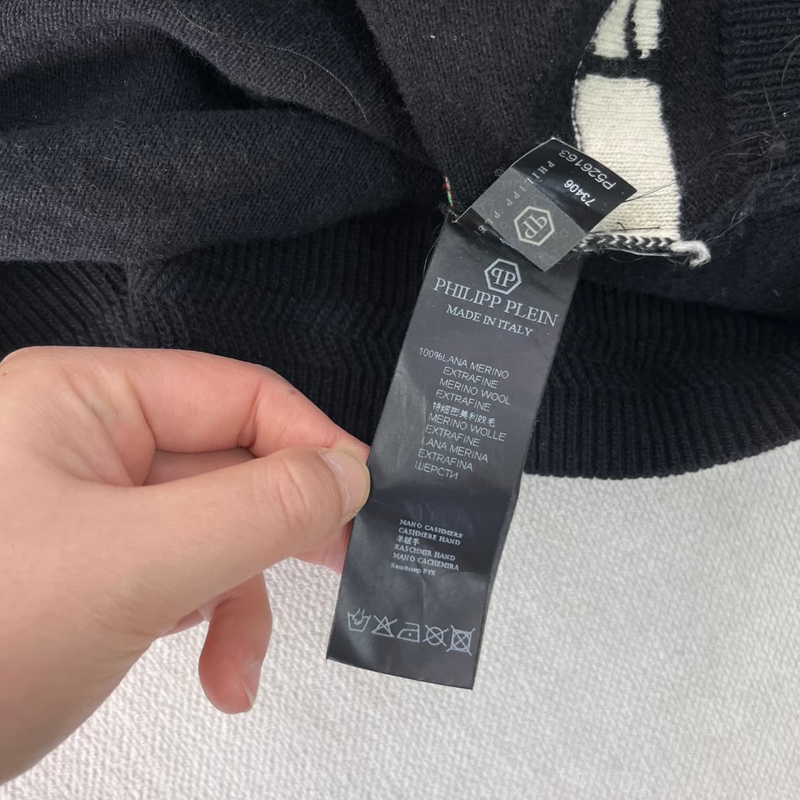 100 필립 플레인 갱스터 베어 패치 니트 상품이미지10