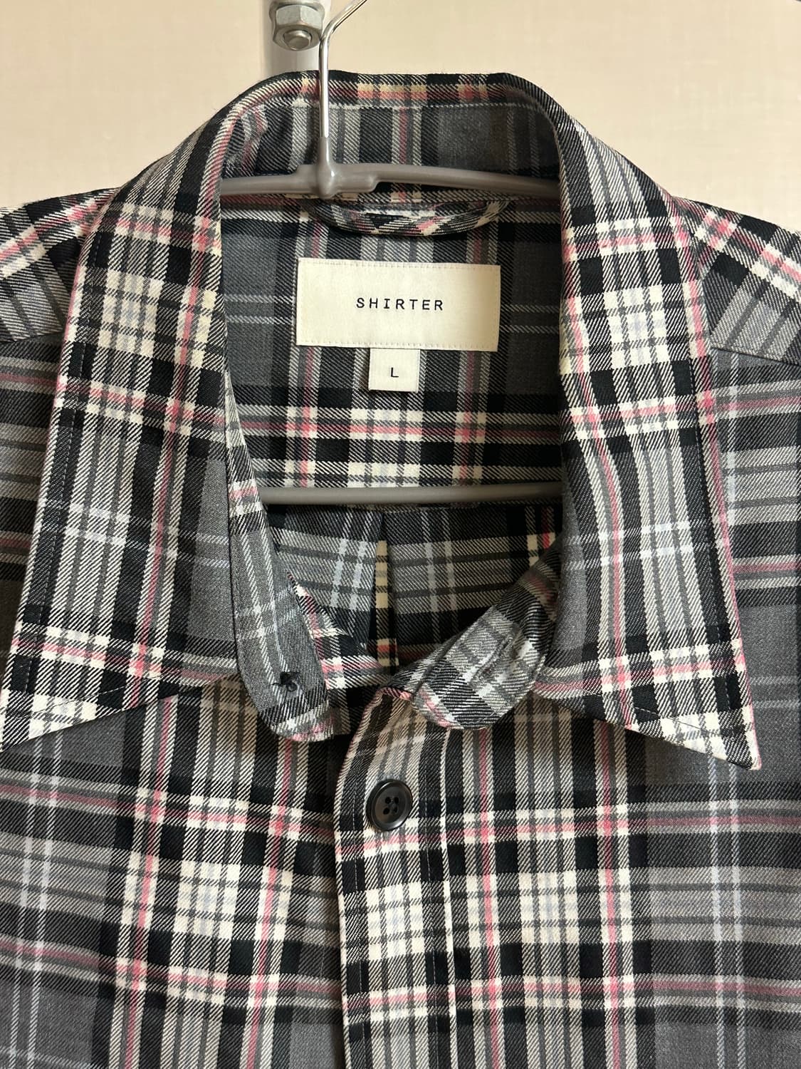 셔터 체크 셔츠 L(103-105) 상품이미지2