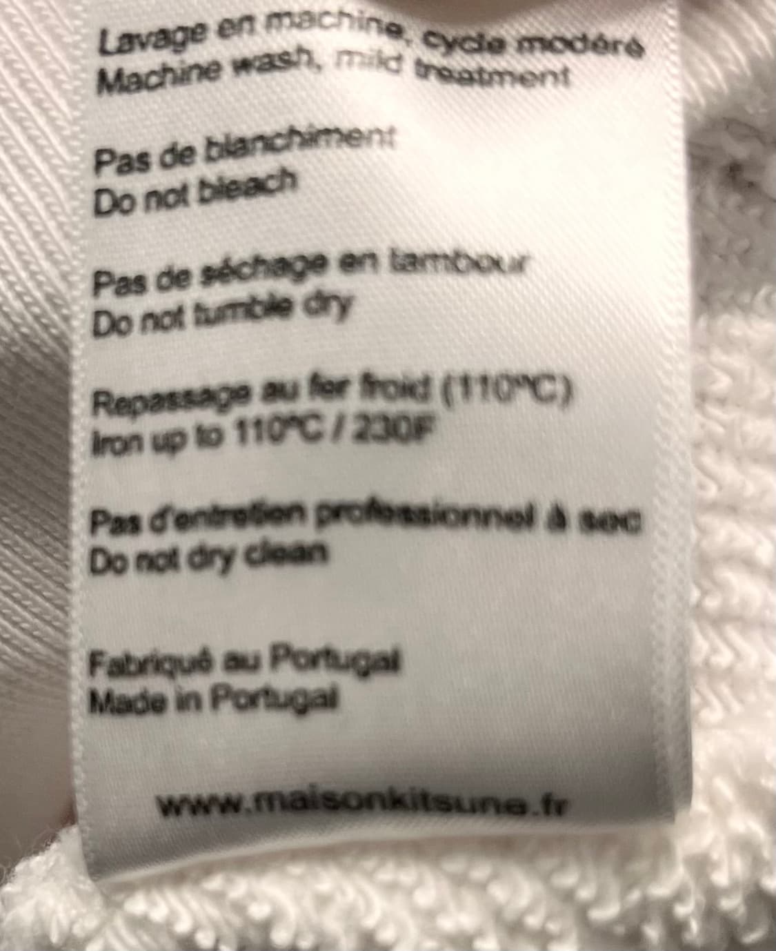 메종키츠네 트리컬러 폭스 맨투맨 XXL 상품이미지5