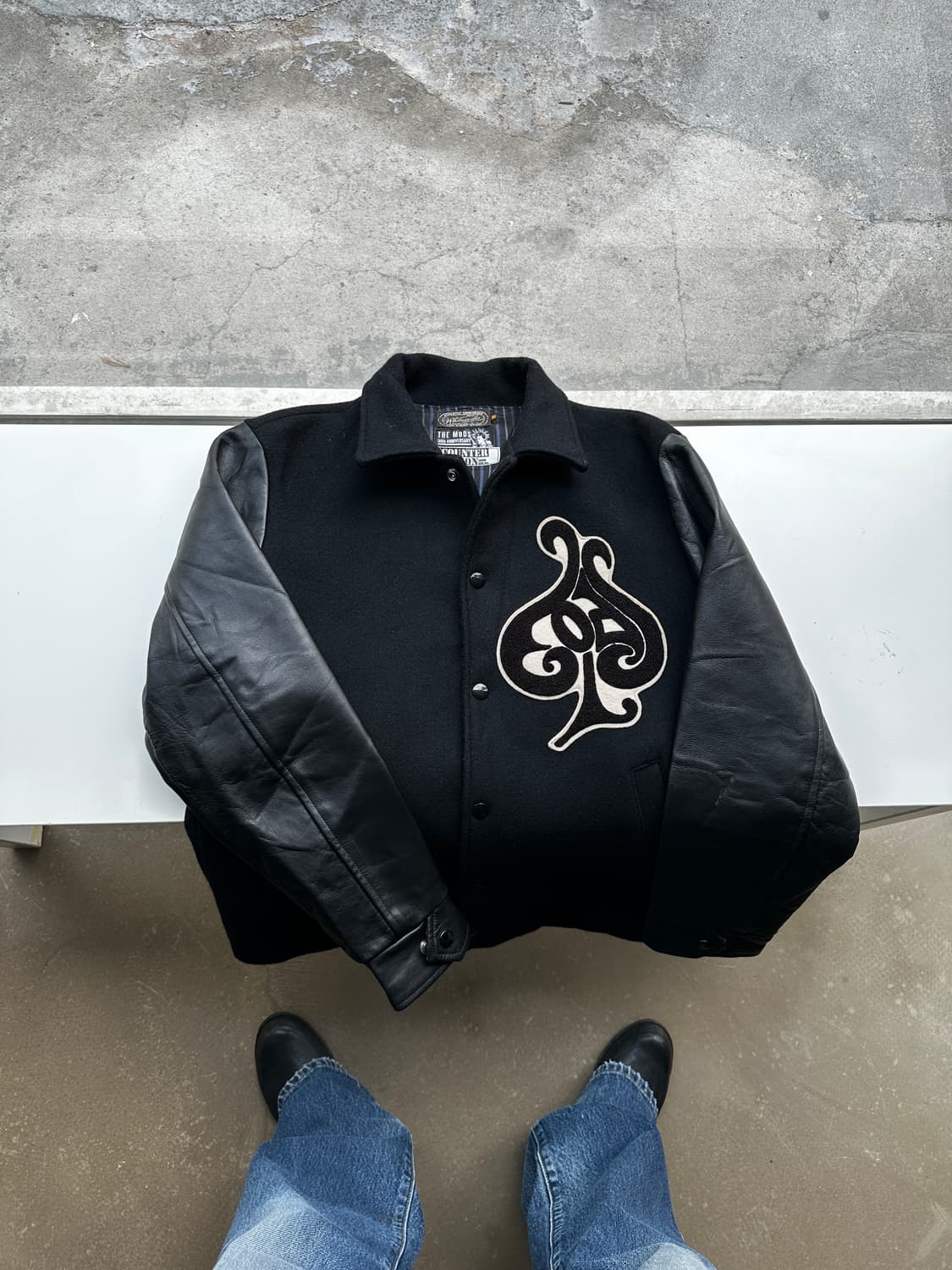 Whitesville × THE MODS 30주년 바시티 자켓 상품이미지1