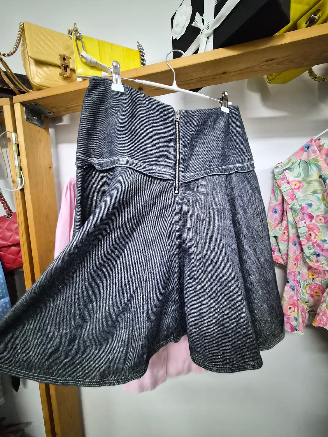 빈티지 린넨 프릴벌룬 자켓. 랙앤본 린넨데님 스커트 상품이미지8