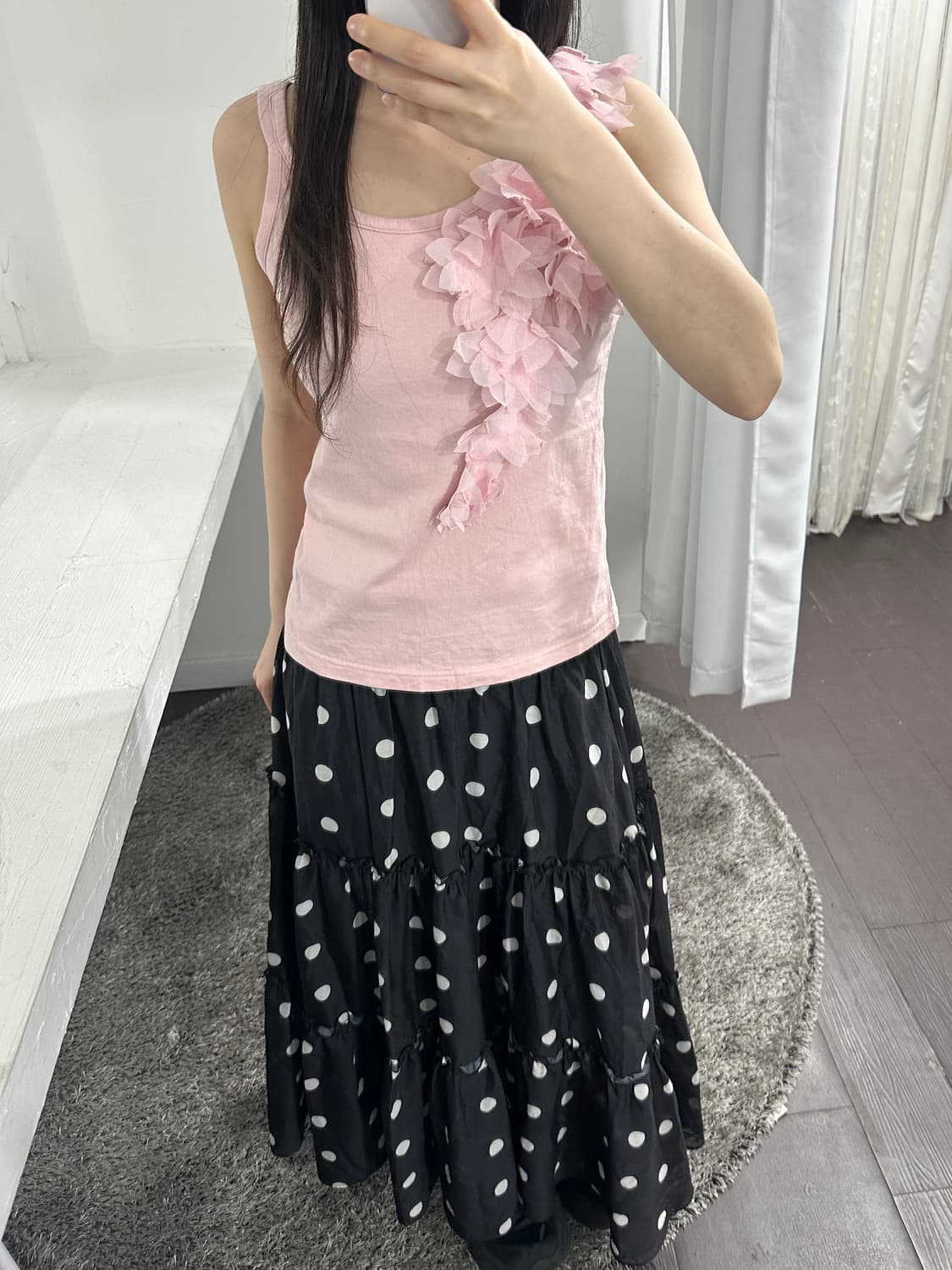 image pink design sleeveless 상품이미지3