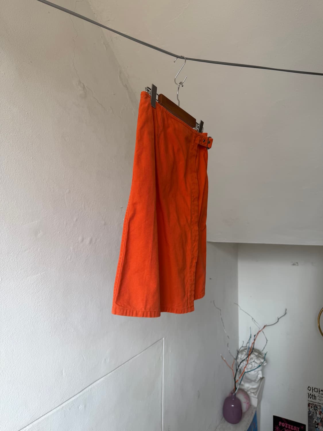 미셸클라인 오렌지 버클 포인트 스커트 상품이미지7