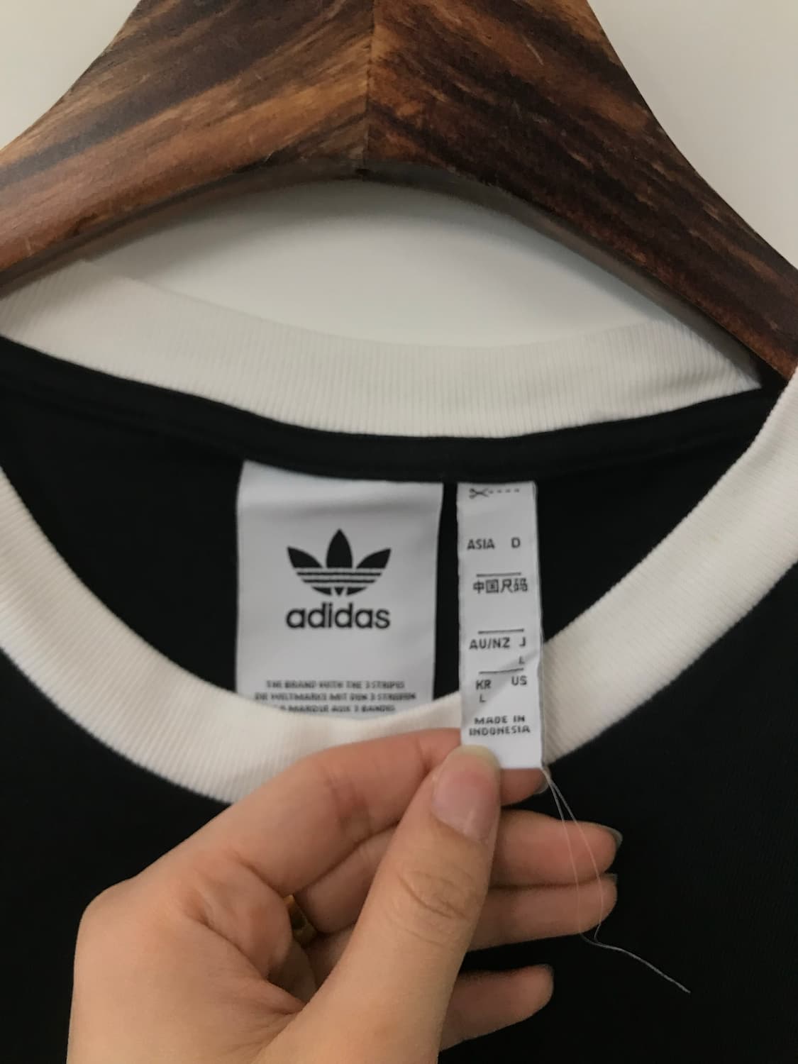 아디다스 블랙 사이드라인 링거 반팔 티셔츠  상품이미지5