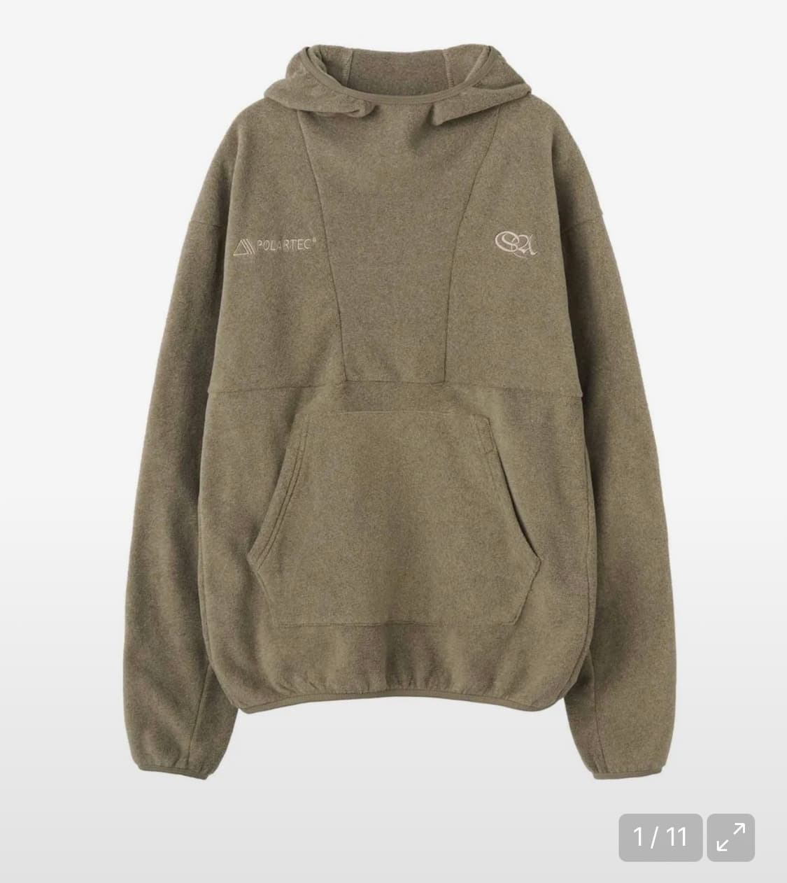 스컬프터 POLARTEC® Basic Hoodie Melange Brow 상품이미지1