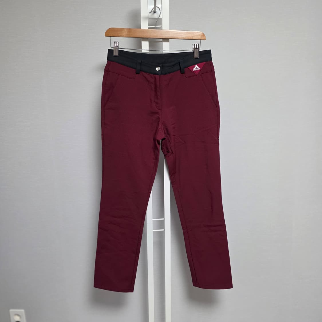 아디다스 버건디 여성 골프 바지 상품이미지1