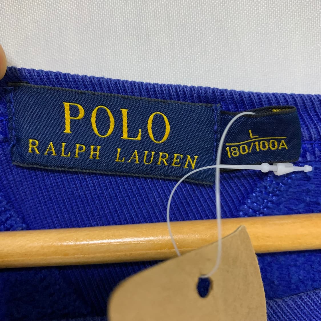 폴로 랄프로렌 빈티지 블루 맨투맨 L 상품이미지9