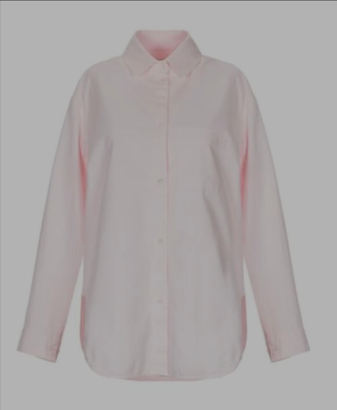 마쥬 로즈페일 연핑크 루즈핏 코튼 셔츠 1 사이즈 상품이미지1